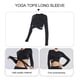 thumbnail image 3 of WASHWEPE 1Ud Yoga Tops Manga Larga Negro Para Mujer Deportiva Ajustada Y Transpirable, 3 of 8