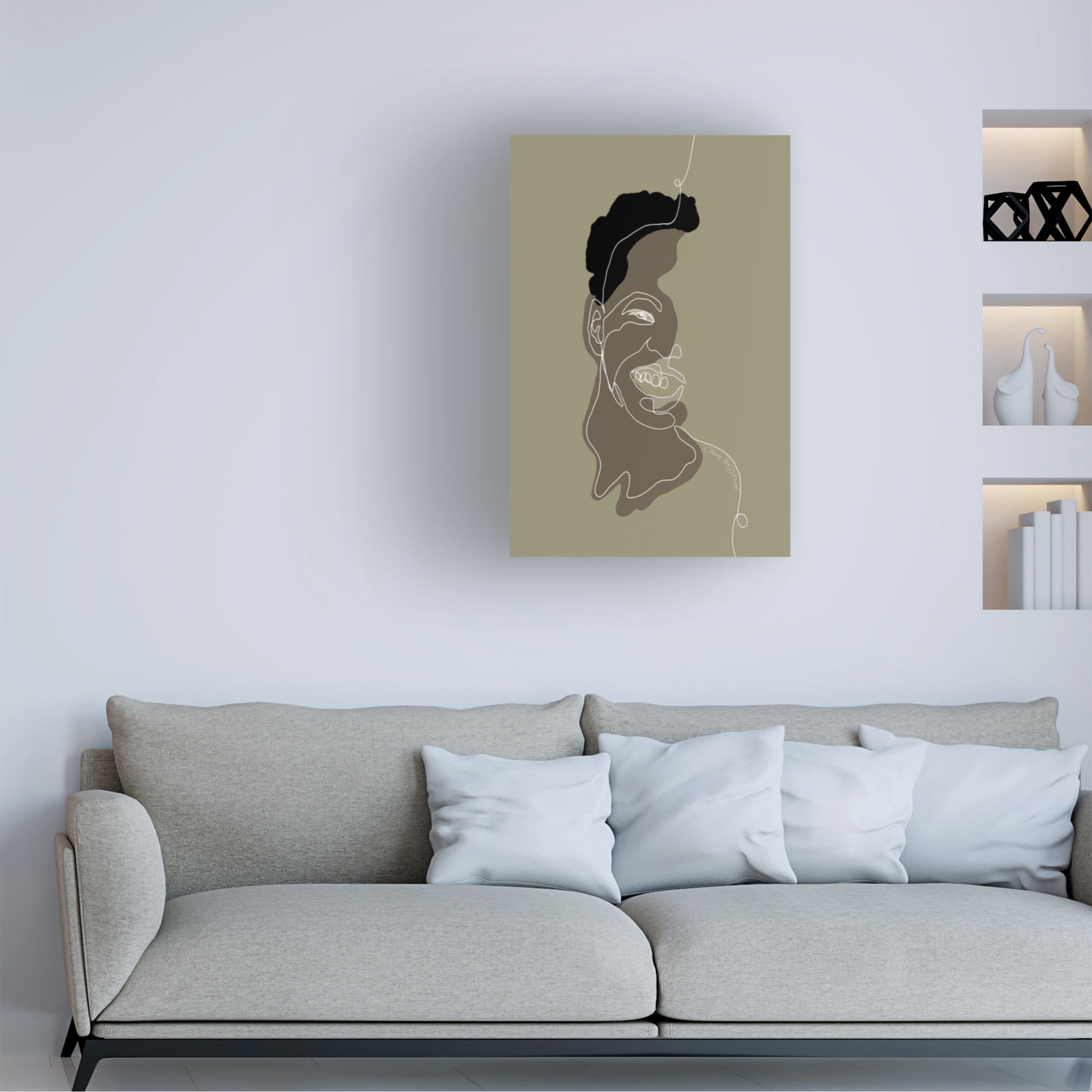 Canvas Wall Art - Cherie Roe Dirksen 'Happiness' Wall Art for Living Room, Bedroom, or Office Décor by Trademark Fine Art - 30 x 47 Inches