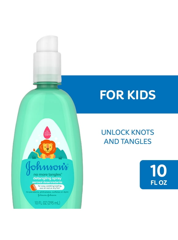 Johnson's No More Tangles Hair Detangling Spray, Tear Free, 10 fl. oz