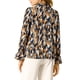 thumbnail image 3 of INSPIRAR CHIC Blusa Vintage de Manga Larga con Volantes y Cuello en V Floral para Mujeres 3XL Azul Naranja, 3 of 7