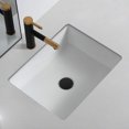 thumbnail image 2 of MEJE #T2014-19.5 Inch Rectangle Undermount Bathroom vessel Sink, Ceramic Lavatory Vanity Sink, White…, 2 of 10
