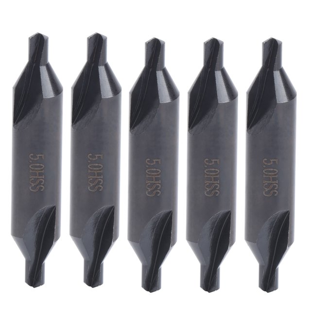 Drill Bits, Centering Drill Bits, High Hardness 5Pcs Sharping Machining Centers For Milling Machines Centering Bench Drills