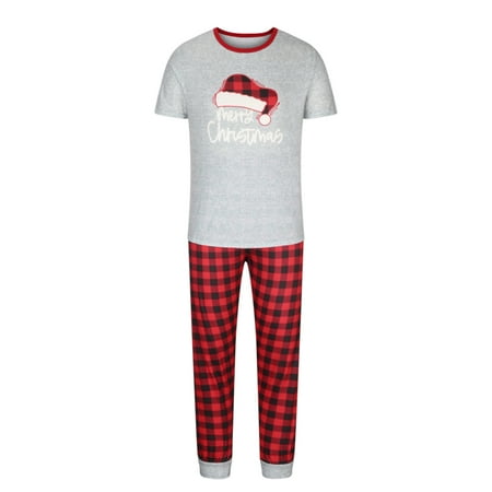 

Clearance Family Christmas Pjs Matching Sets Xmas Funny Print Baby Christmas Matching Jammies for Adults and Kids Holiday Xmas Sleepwear Set