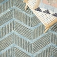 thumbnail image 6 of SAFAVIEH Metro Lilibeth Geometric Striped Area Rug, Blue/Black, 6' x 6' Round, 6 of 8