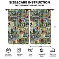 thumbnail image 2 of Blackout Kids Curtains,Bigfoot and Patch Blue Pattern Children's Insulated Curtains Set Of 2,Bedroom Essentials,Toddler Room Decor 52"x84", 2 of 5