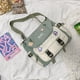 thumbnail image 5 of Bandolera Extolove Cute Kawaii de nylon verde, 5 of 7
