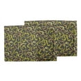 thumbnail image 3 of S4Sassy Gray Artistic Leaves Washable Placemats & Napkins Table Decor Dining Mats, 3 of 3