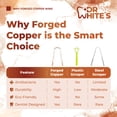 thumbnail image 3 of Dr. White’s Copper Tongue Scraper for Adults & Kids – 100% Forged Copper, Self-Sanitizing, Rust-Free, Dual-Grip Oral Care Tool for Fresh Breath & Daily Hygiene, 3 of 10