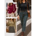 thumbnail image 4 of Anygrew Lightweight Sweaters For Women Soft Knitted Pullover Blouse S-2XL, 4 of 5