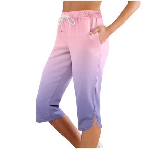 Yoga Pants Women High Waist Knee Length Pocketed Lightweight Athletic Workout Sports Leggings Shorts