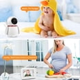 thumbnail image 4 of Baby Monitor- 5” Large Display 1080P HD Video Baby Monitor with Camera and Audio, No WiFi, Auto Infrared Night Vision, 355° Remote Pan, Two-Way Audio, Thermal Monitor, Record & Replay, 4 of 5