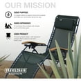thumbnail image 3 of Travel Chair Lounge Lizard Model - Black, 3 of 4