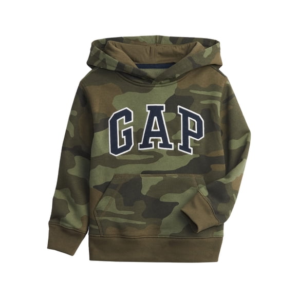 Buzo con Capucha para Niños GAP Logo Camuflado Talla Grande
