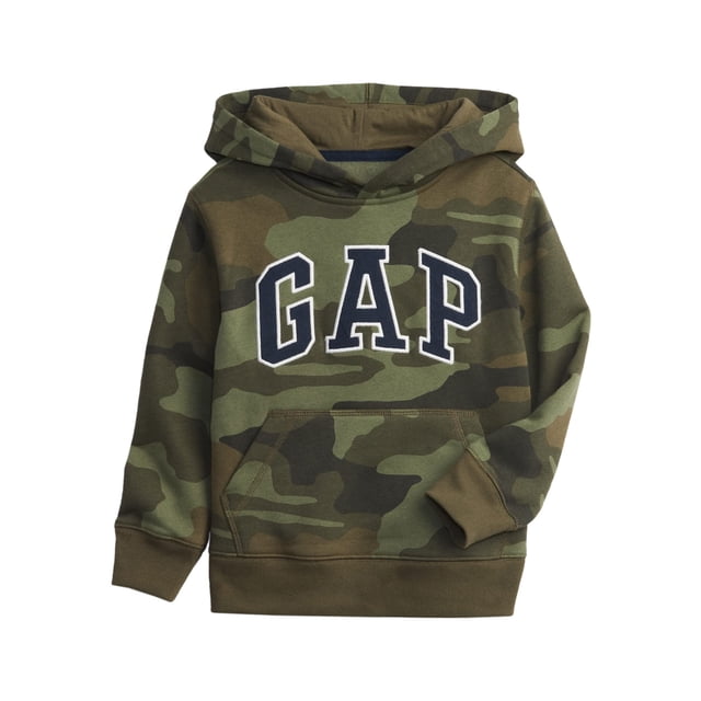 Buzo con Capucha para Niños GAP Logo Camuflado Talla Grande