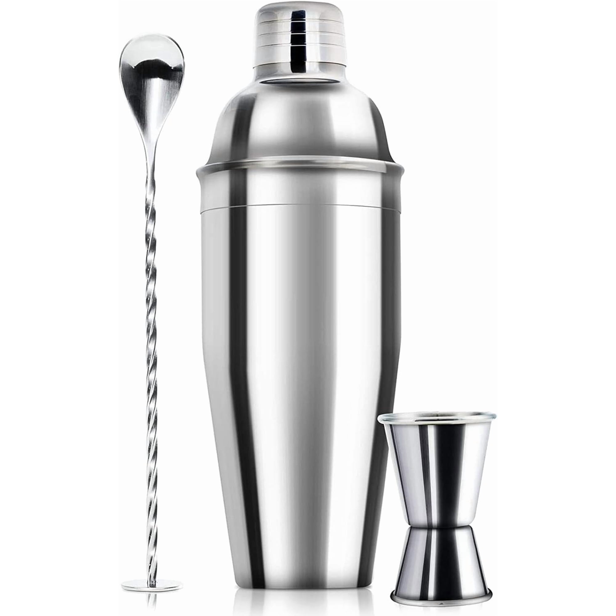 OKYWHOP High‑Quality 24oz Cocktail Shaker Bar Set Professional Stainless Steel Margarita Drink Mixer Built‑in Strainer Bartender Tool Kit for Martini Mixed Drinks