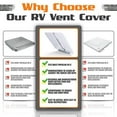 Camp'N 14" Universal RV, Trailer, Camper, Motorhome Roof Vent Cover