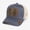 Grey, variant on Trucker Hat Mesh Cap for Men Women Adjustable Snapback Patriotic American Flag Leather Patch Tractor Baseball Cap Outdoor Running Sports Hat Orange,One Size