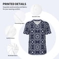 thumbnail image 3 of Kdxio Geometry Flower Mens T-Shirts Baseball Vintage Fashionable Lightweight Casual Crew Neck Slim Fit with Long Sleeves-3X-Large, 3 of 7