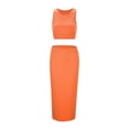 thumbnail image 6 of LEKODE Sweater Dresses for Women 2025 Fall Dresses for Women 2025 Skirt Sets Women 2 Piece Outfits Two Piece Sets for Women Going Out Maxi Skirts for Women Sets 2 Piece Outfits Orange L, 6 of 8