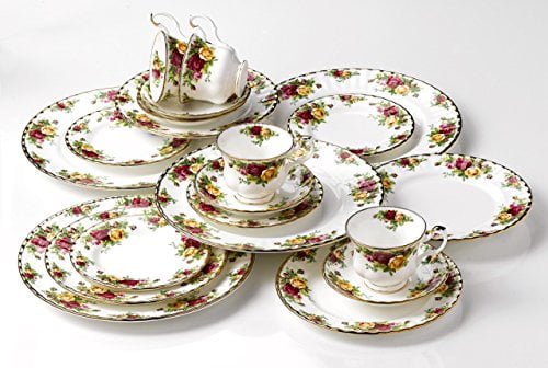 Old Country Roses 20-Piece Dinnerware Set, Service for 4