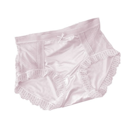 LARUYEKO Women s Panty Comfortable Breathable Sexy Lace Mesh Sexy Hollowed Out Underwear Light Pure Girl Mid Waist Panty Women s Cotton Underwear High Waisted Ladies Full Coverage Panties High-Cut