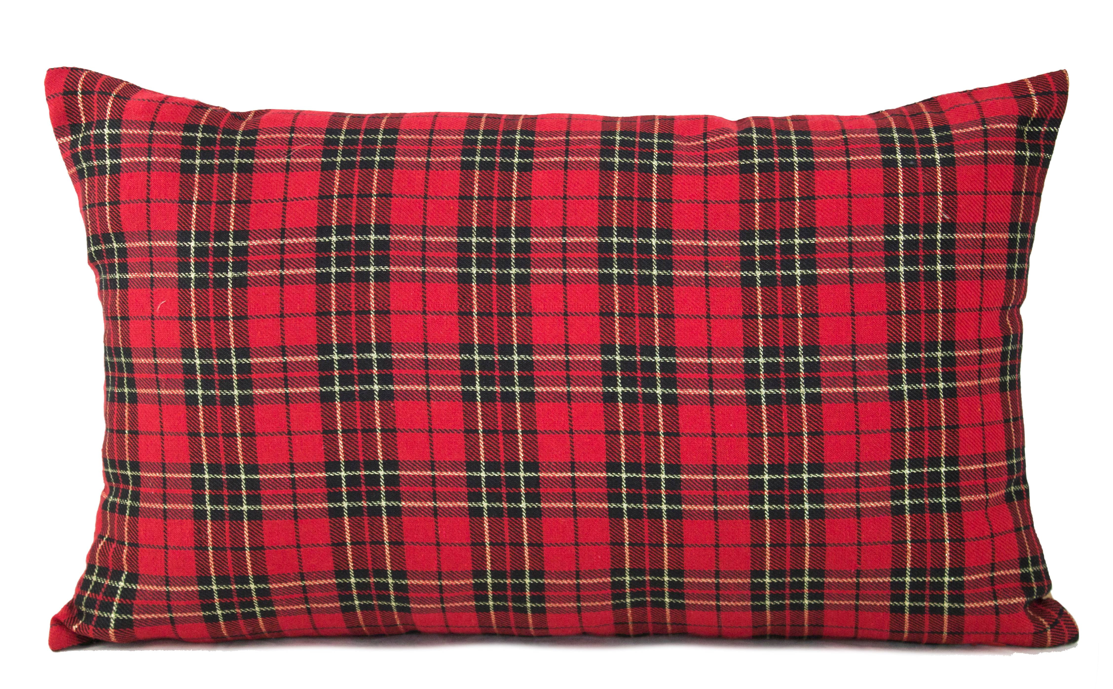 Holiday Tartan Plaid Dazzle Christmas Decorative Pillow (12"x20" Pillow