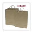 thumbnail image 4 of COSCO Premium Shopping Bag, Brown Kraft, 12" x 17", 50/Box, 4 of 5