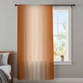 thumbnail image 4 of Burnt Orange Ombre Sheer Curtains 54 Inches Long, Modern Gradient Abstract Art Light Filering Curtains, Breathable Simi Curtain Privacy Drapes for Kitchen Bathroom Nursery Small Window Treatment, 4 of 9