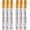 Orange, variant on White Paint Markers Pens - Single color 6 Pack Permanent Oil Based Paint Pen, Medium Tip, Quick Dry and Waterproof Marker for Rock, Wood, Fabric, Plastic, Canvas, Glass, Mugs, Canvas, Glass