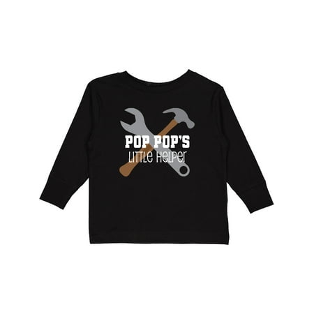 

Inktastic PopPop Little Helper Gift Toddler Boy Girl Long Sleeve T-Shirt