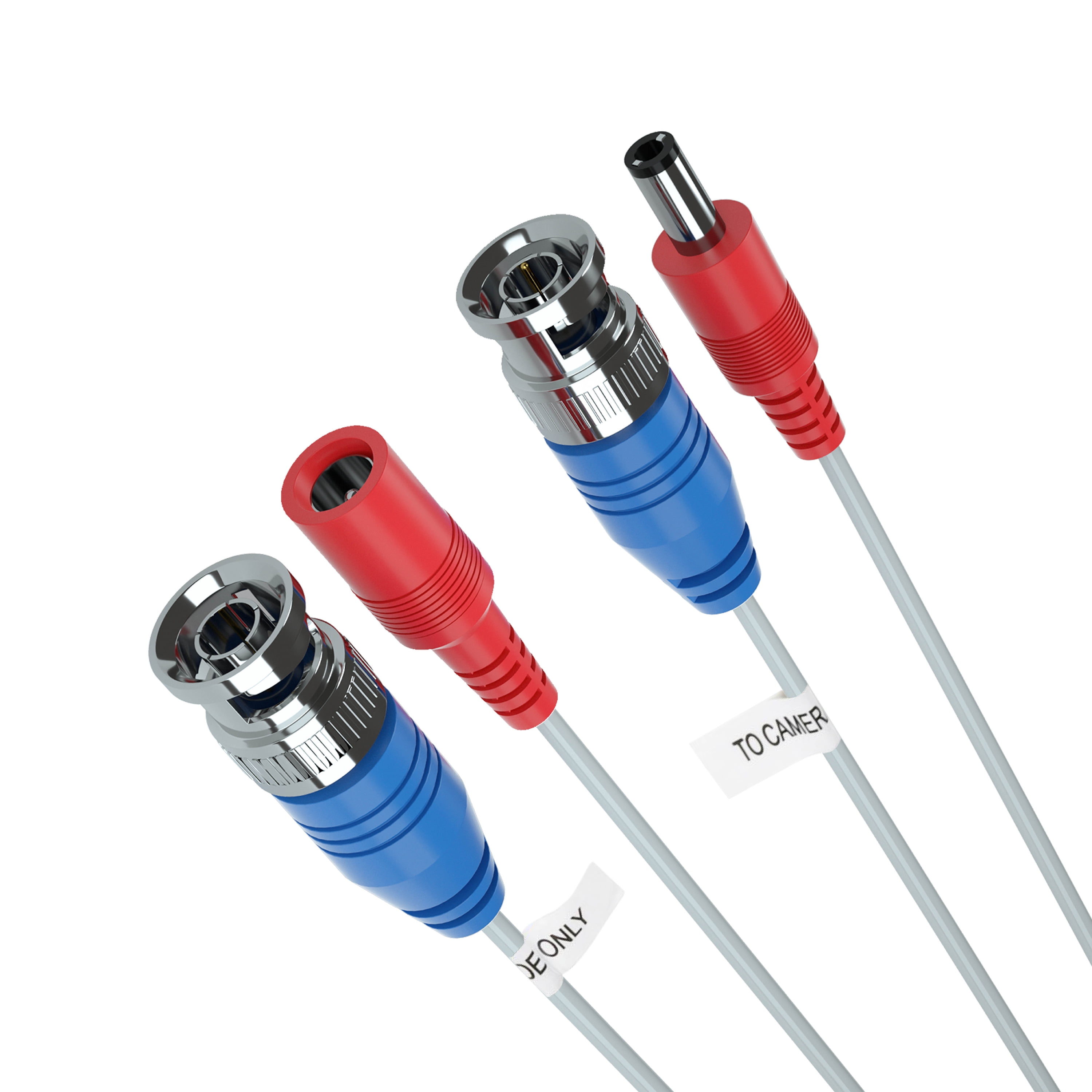 ZOSI 4 Pack 100Feet 30m BNC Video Power Cable Security Camera Wire Cord for Surveillance CCTV DVR Surveillance System