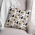 thumbnail image 3 of Creative Products Amber and Black Vintage Halloween Pattern 18x18 Spun Poly Pillow, 3 of 3