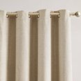 thumbnail image 4 of Lush Decor Meena Slub 100% Blackout Window Curtain Panels Pair 52" W X 84" L Neutral - Blackout Curtains - Drapes - Brown Curtains - Modern Décor, 4 of 9