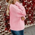 thumbnail image 3 of Manteau d'Hiver Automne pour Femmes Cardigan Tricoté Mode Mi-Longueur Manteau Extérieur Ouvert devant Trench-Coat Chaud Col Rond Tricoté, 3 of 6