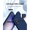 thumbnail image 2 of 3 in 1 for Samsung Galaxy S23 Plus Case, with 2 Pack Screen Protector, with Full Camera Cover Protection，Liquid Silicone Slim Shockproof Protective S23+ Phone Case (Navy Blue), 2 of 12