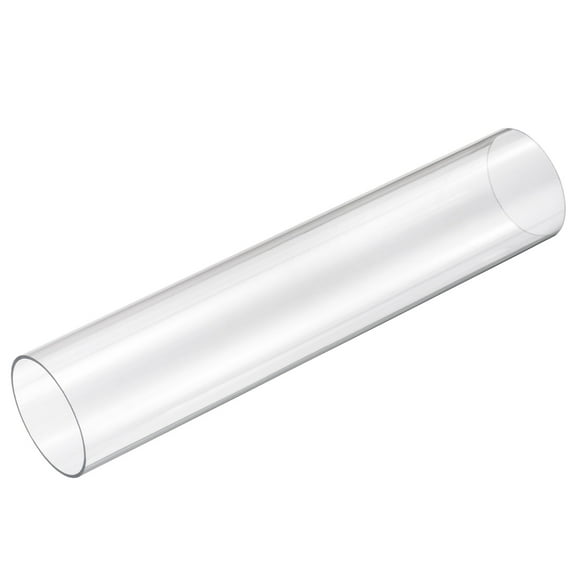 Rigid Round Clear Tubing 61mm(2 3/8") ID x 65mm(2 9/16") OD x 1Ft(305mm) Plastic Tube