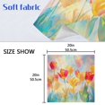 thumbnail image 5 of Satin Napkin Square 20 Inches Soft Smooth Decorative Napkins for Party Wedding Banquet and Dinner Vibrant Colorful Tulips, 5 of 8