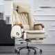 thumbnail image 2 of Neck Support Extendable Office Chair Ergonomic Designer Living Room Leather Chair Wheels Executive Kursi Kantor Garden Furniture My Lux Decor Round, 2 of 11