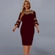 thumbnail image 2 of Vestido de retazos grande para mujer, falda envolvente a la cadera, manga larga, informal, vestido de columpio, vestido largo Wmkox8yi  FGJ873, 2 of 4