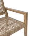 thumbnail image 4 of Elmcrest Outdoor Wicker and Acacia Wood Loveseat, Light Multibrown and Light Brown, 4 of 9