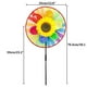 thumbnail image 3 of 2 Piezas Juguete Molino de Viento 3D Juego al Aire Libre Decoración de Jardín Sunnimix Molino de viento arco iris 3D, 3 of 6