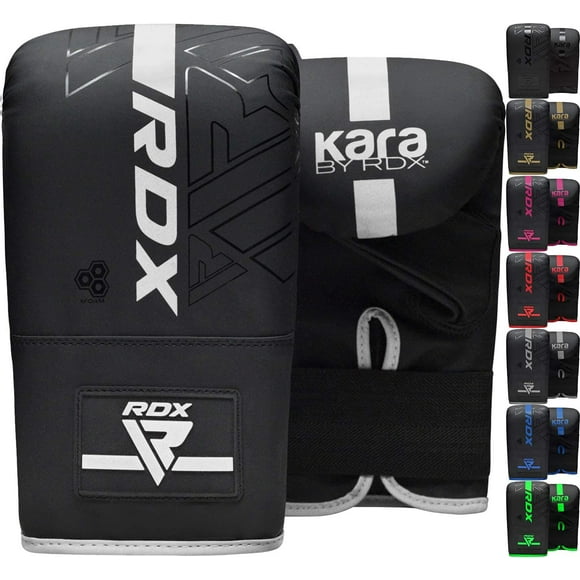 RDX Bag Gloves for Heavy Punching Training, Maya Hide Leather KARA Punch Mitts for Sparring, Boxing, MMA, Muay Thai, Kickboxing, Focus Pads and Double End Speed Ball Workout