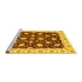 thumbnail image 2 of Ahgly Company Machine Washable Indoor Rectangle Oriental Yellow Traditional Area Rugs, 7' x 9', 2 of 4