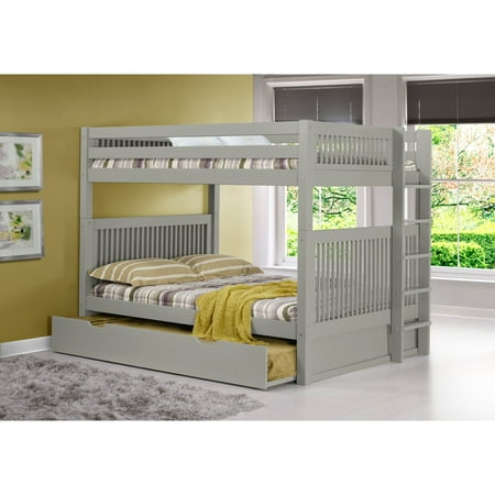 Camaflexi Mission Headboard Full Over Bunk Bed With End Camaflexi Mission Headboard Full Over Bunk Bed With End Ladder
