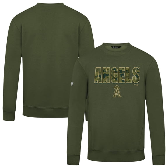 Men's Levelwear  Green Los Angeles Angels Zane Protect Pullover Sweatshirt