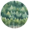 thumbnail image 3 of Nature Forest Round Area Rugs for Bedroom Living Room, 3FT Soft Comfy Indoor Circle Carpets, Carpet Home Decor Floor Mat, 3 of 6