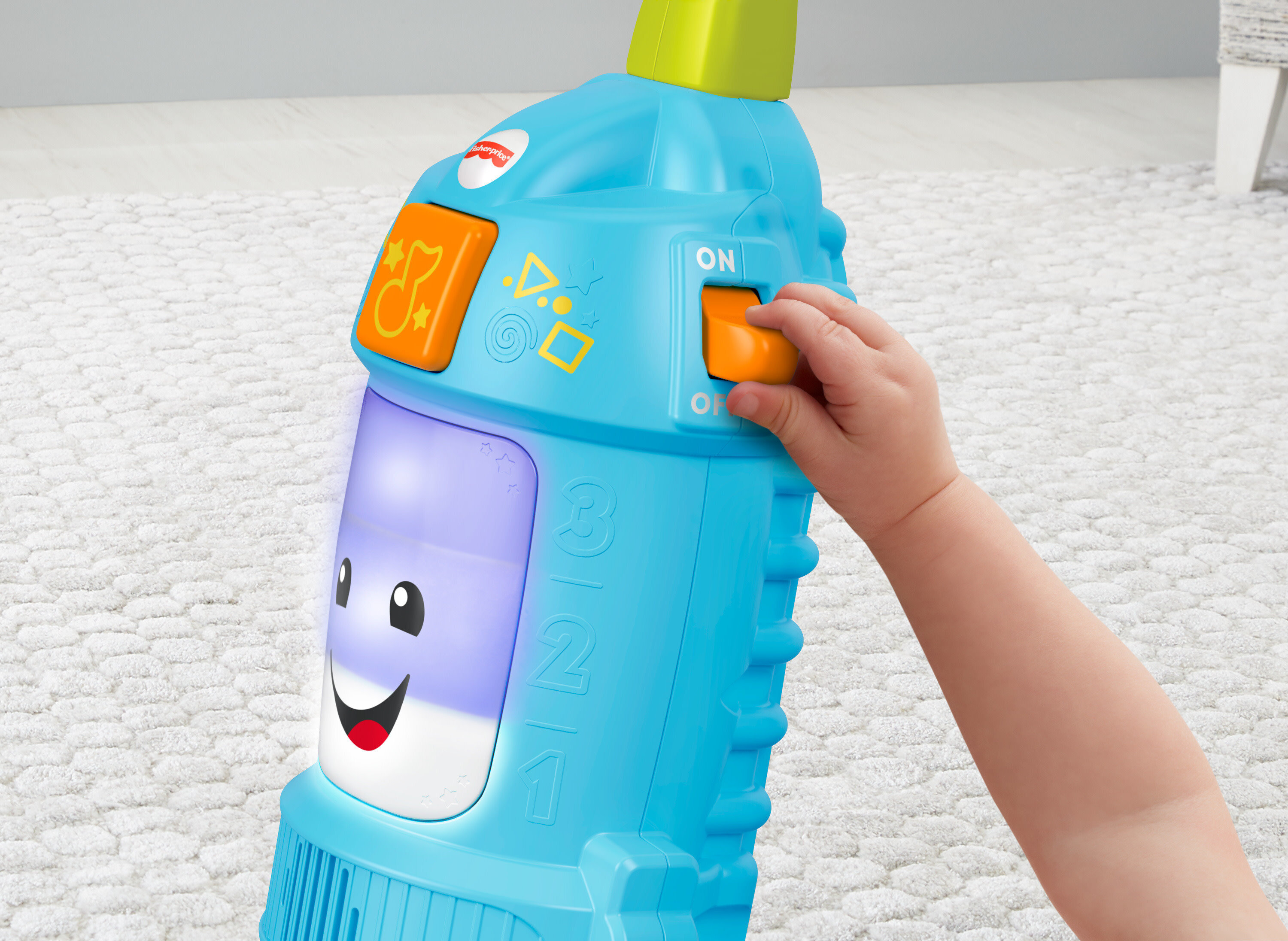 Fisher-Price Laugh & Learn Light-Up Learning Vacuum Electronic Toddler Push Toy - image 5 of 6