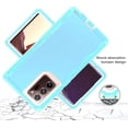 thumbnail image 3 of for Samsung Galaxy Note 20 Case Military Drop Tested 3 in 1 Protective Cover Heavy Duty  Rugged Shockproof for Galaxy Note 20 Phone Case (Clear Blue), 3 of 9