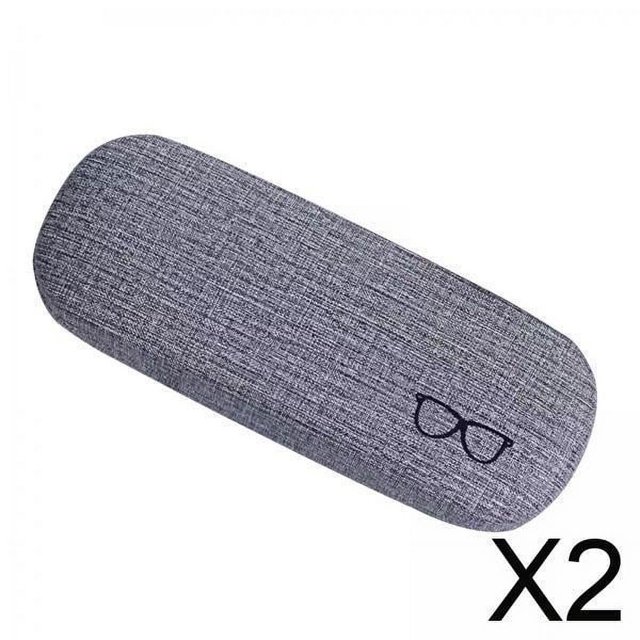 2 Estuches Para Anteojos Concisos Que Se Adaptan A La Mayoría De Los Estuches Para Anteojos, Estuche Grande Para Anteojos, Color Gris
