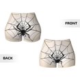 thumbnail image 5 of Fotbe Spiders On The Web 1 Seamless Shorts, Womens Workout Shorts High Waist Stretch Booty Short for Gym/Yoga/Running/Biking-Small, 5 of 9